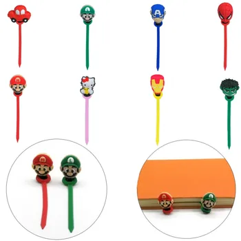 

1pcs Mario Avenger 3D PVC Bookmarks for Book Paper Clips School Office Supply Page Holder for Teacher Students Kids Gift