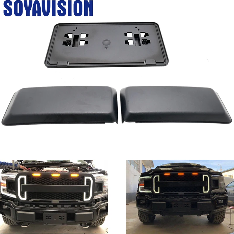 For Ford F150 2018-2020 Bumper Guard Protector Pad Front Guards Inserts Pads Cars License Plate Bracket | Автомобили и мотоциклы