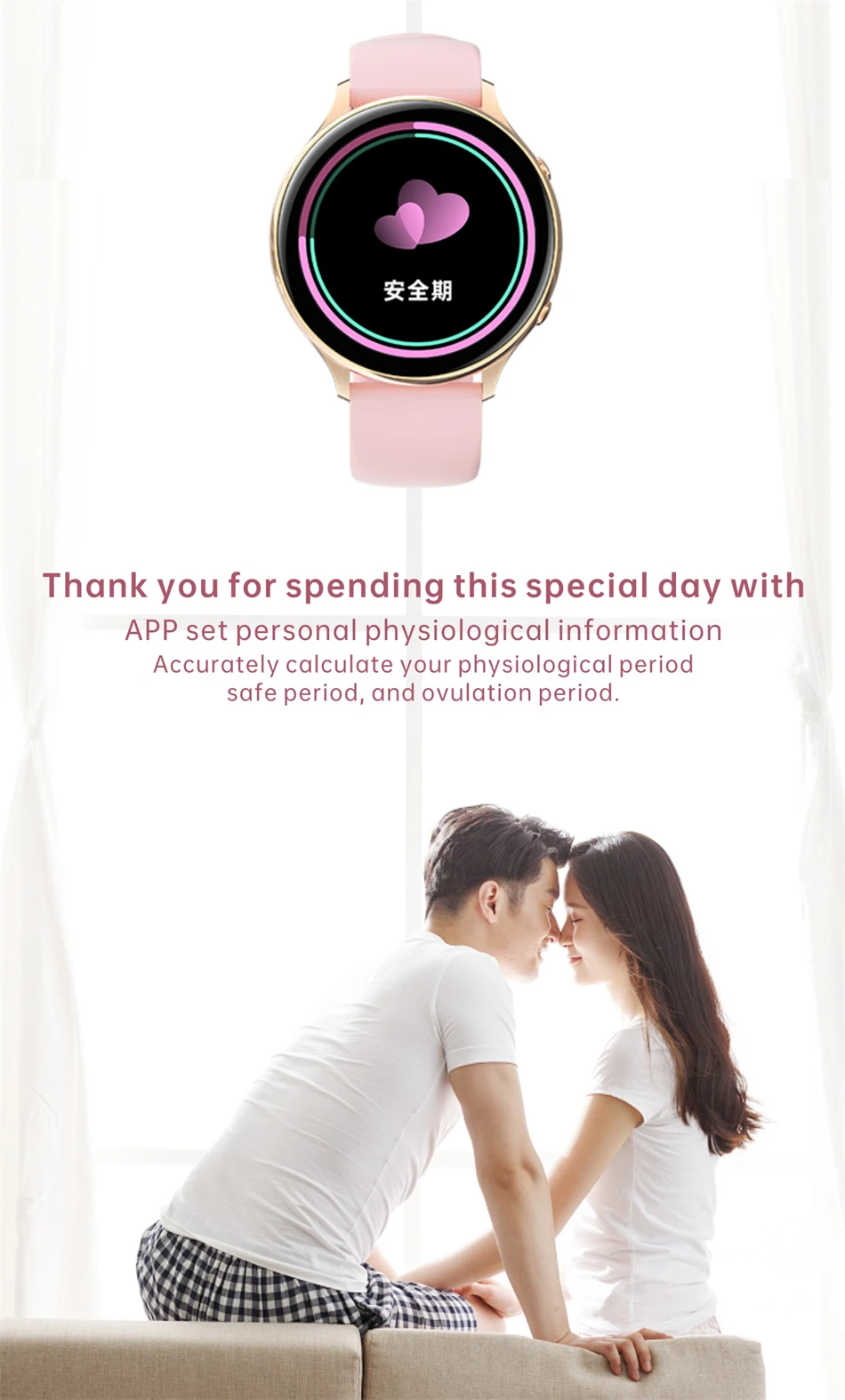 2021 New Fashion Women's Smart Watch Full Screen Touch Waterproof Bracelet Heart Rate Monitor Ladies Watches For Android IOS+Box