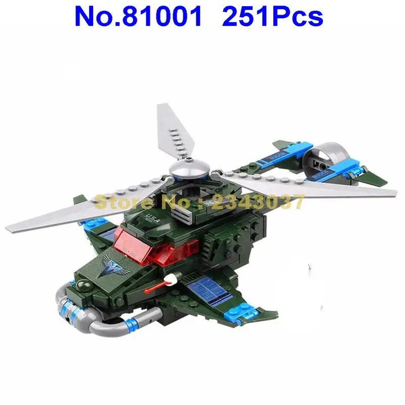 81001 251pcs Military Red Alert Speed Apache Helicopter 1 Dolls Building Blocks Toy | Игрушки и хобби