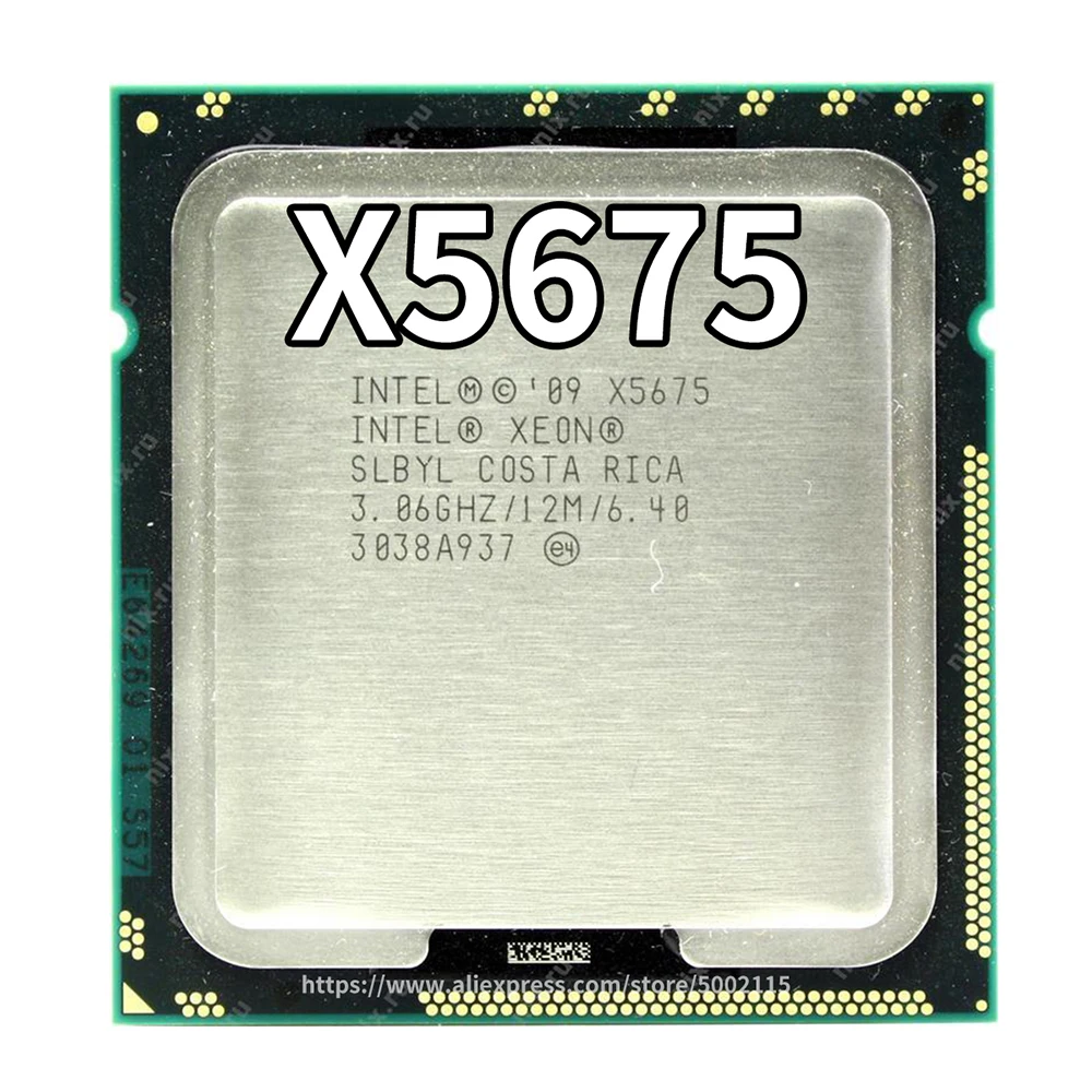 Intel Xeon X5675 3,06 GHz 12M cache Hex 6 шестиядерный процессор LGA1366 SLBYL cpu