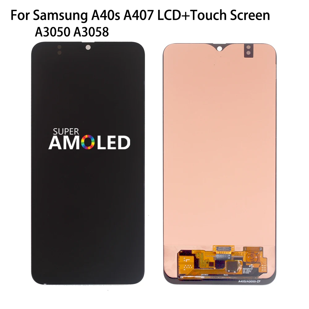 

Amoled LCD Display For Samsung Galaxy A40s A407 A3050 A3058 LCD Display Touch Screen Digitizer Glass Assembly Repair Parts
