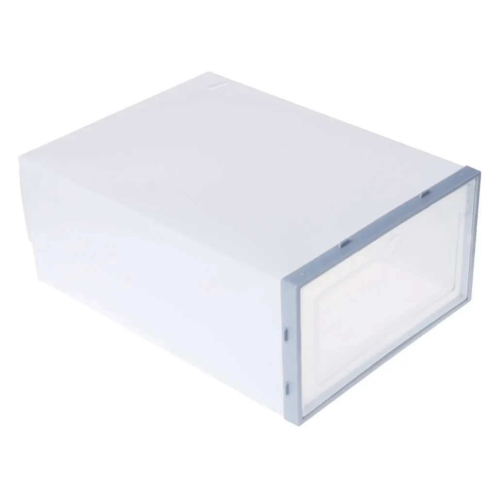 

Translucent Plastic PP Drawer Case Shoe Storage Box Organizer Stackable Boxes