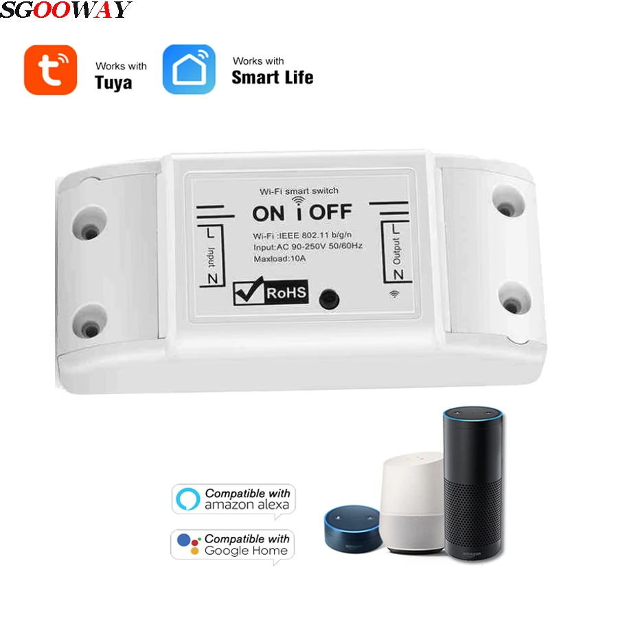 Умный светильник sgoway Tuya WiFi универсальный выключатель таймер приложение Smart Life
