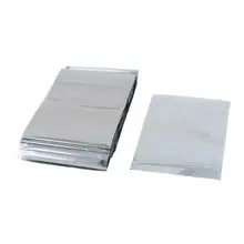 50 шт. 90 мм x 130 мм Серебряный тон Герметичный замок на молнии Антистатический мешок