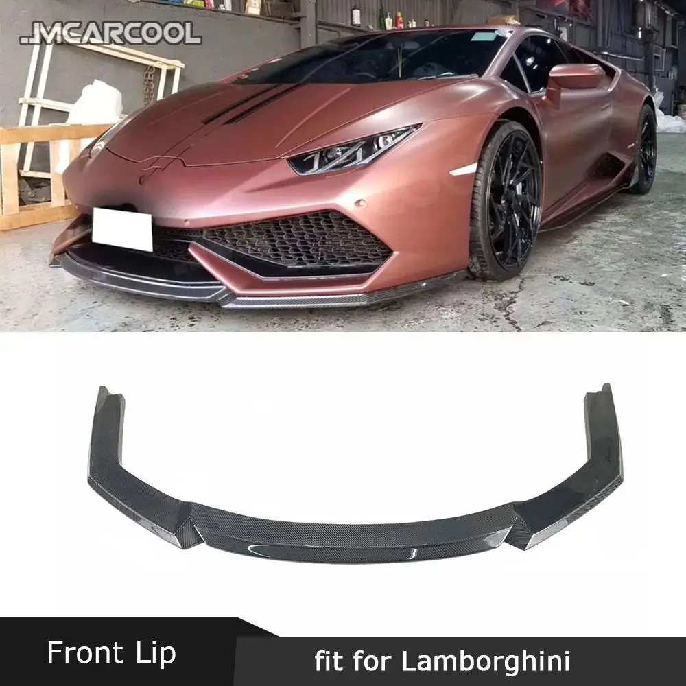 Front Lip Spoiler case For Lamborghini Huracan LP610-4 2014-2016 Carbon Fiber / FRP V Style Head Bumper Extension Chin | Автомобили и