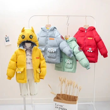 

HIPAC Toddler Boy Winter Coat for Baby Girl Clothes Thick Children's Outwear Boys Coat for Kids Children Cute Dinosaur Clothing