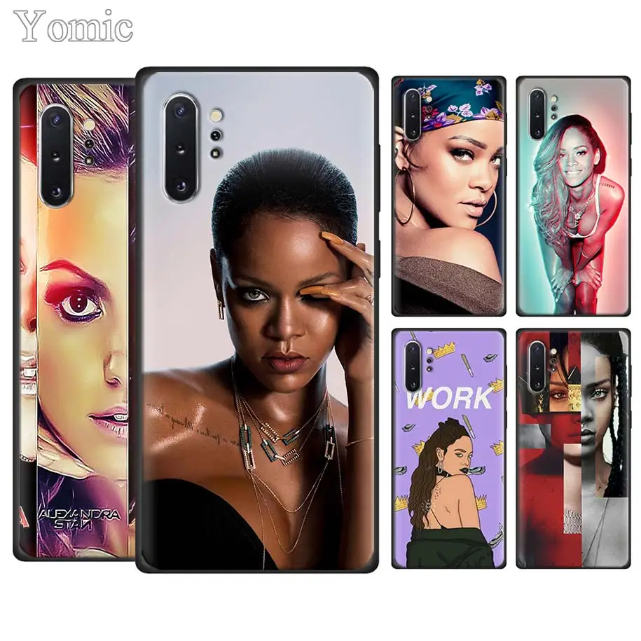 

Rihanna Phone Cases for Samsung Galaxy Note 10 10 Plus (5G) Note 8 9 S10e S8 S9 S10 Plus S7 Soft TPU Cover