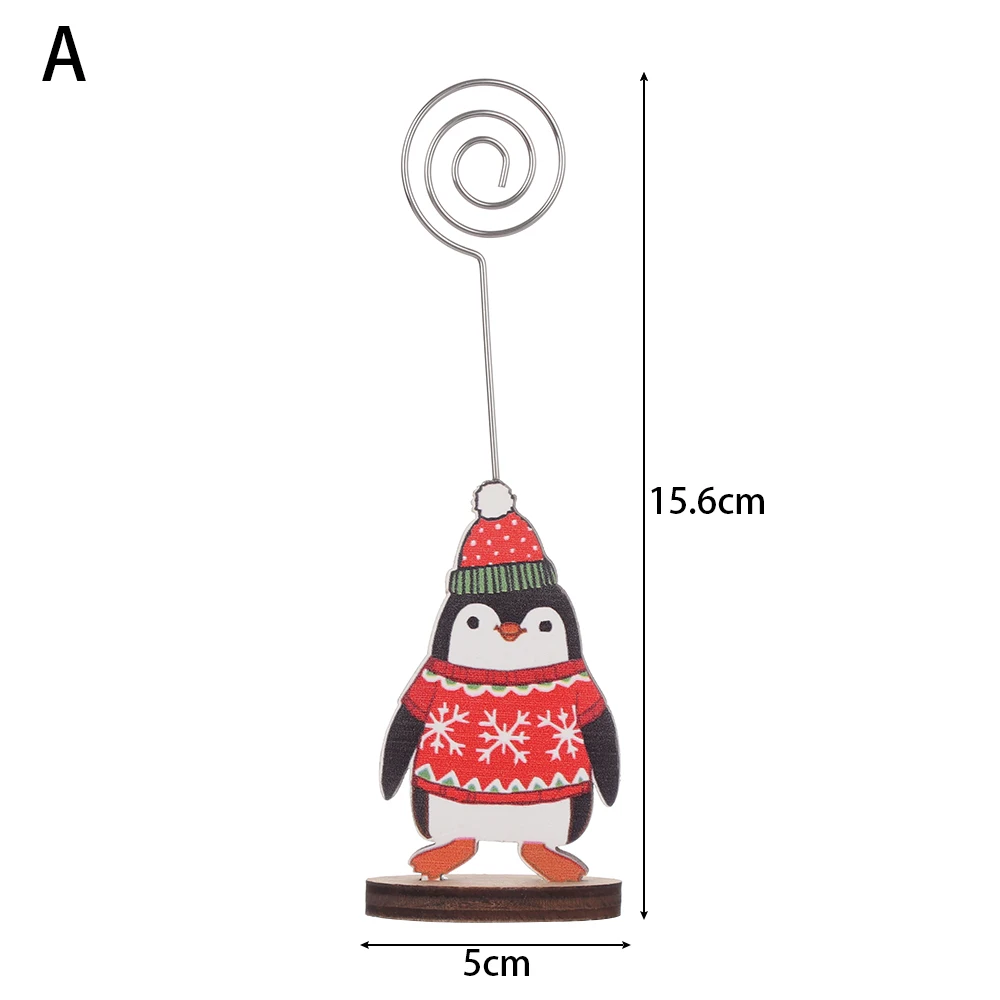 1 шт. Рождественский снеговик фото клип памятка карты сообщение стол заметки Свадебная вечеринка Декор пень держатель для заметок офисный стол Декор
