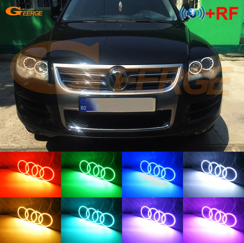 Для Volkswagen VW Touareg 7L 2003 2004 2005 2006 2007 2008 2009 2010 RF remote Bluetooth APP многоцветный RGB комплект