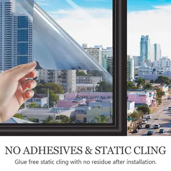

Window Heat Insulation Privacy Film Transparent UV Infrared Cut Skin Protection Prevents Furniture Fading Window Film