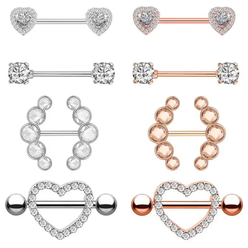 15 видов стилей сексуальные женские кольца для сосков панк сердце крылья звезда