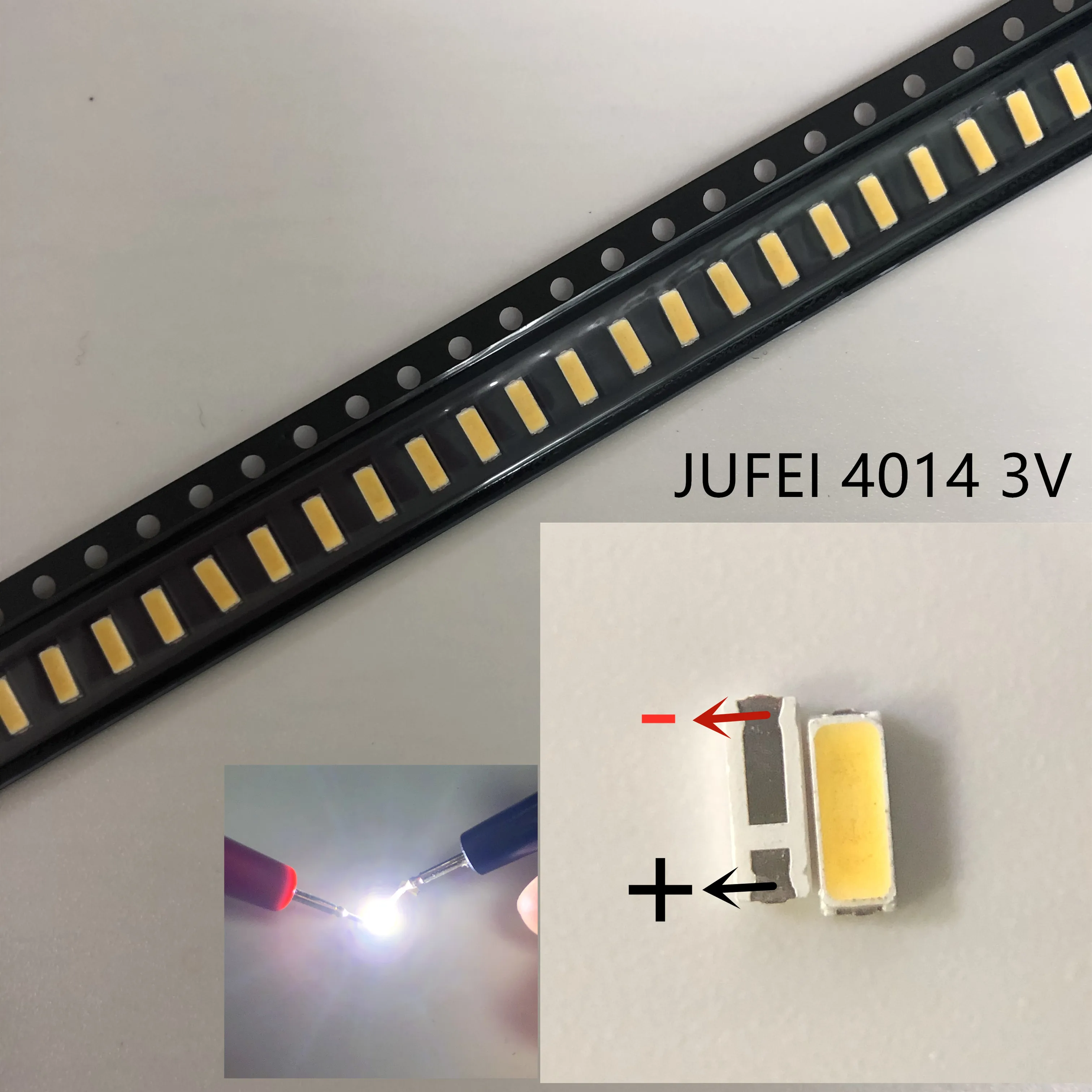 200 шт. светодиодный светильник JUFEI LED Подсветка 0 3 Вт 3В 4014 холодный белый 90MA ЖК