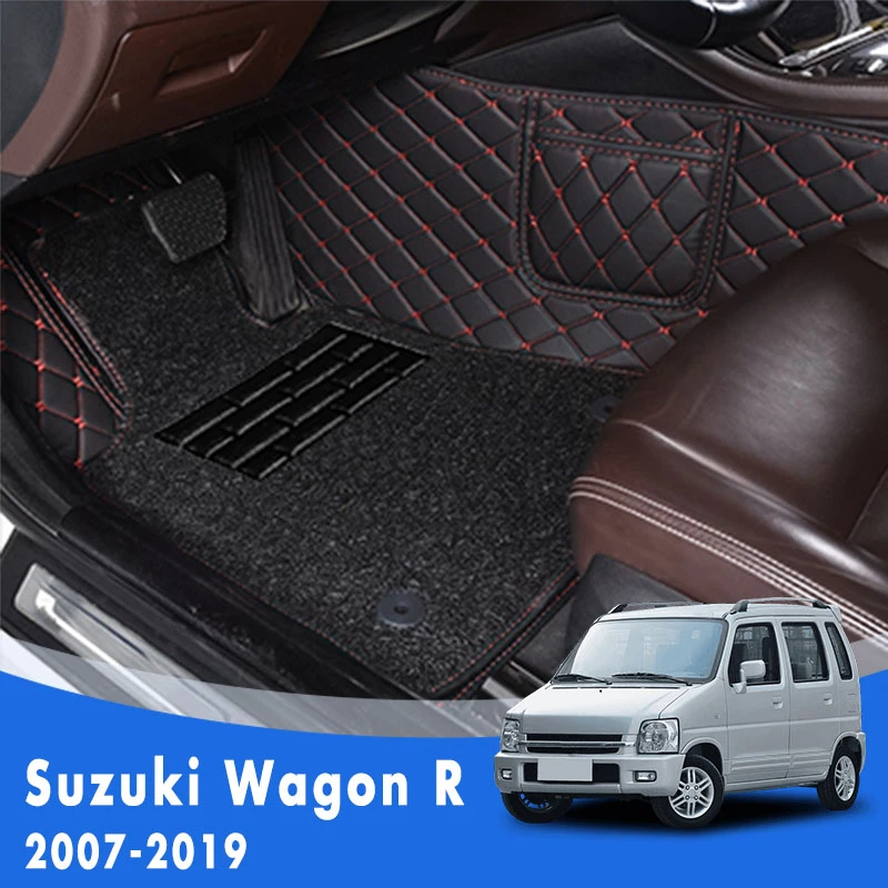 SUZUKI WAGON R  YELLOW TRIM EDGE CAR FLOOR MAT SET