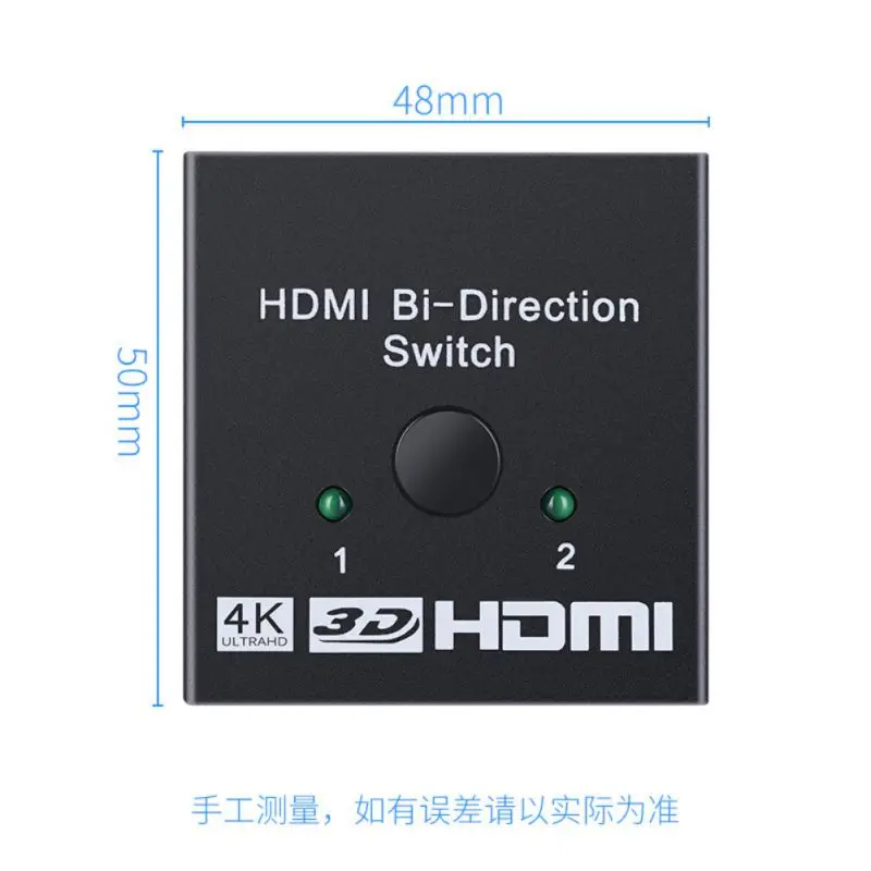 2X1/1X2 2 порта Switcher Sup порты Ultra HD 3D 1080P для PS4 Xbox переключатель для HDMI Bi-Direction 4K HDMI сплиттер