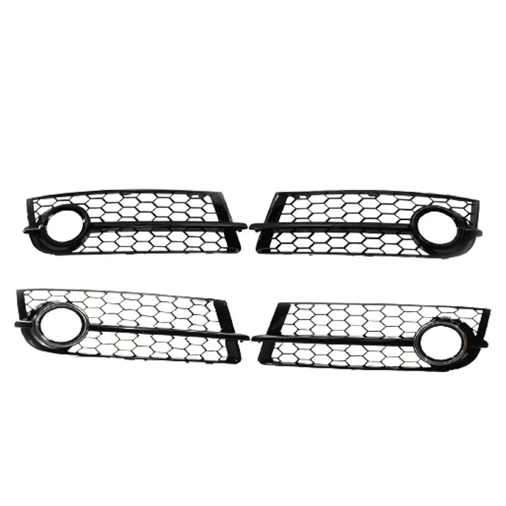 Left And Right Fog Light Grill Front Bumper Lamp Mesh For Audi Tt 8j
