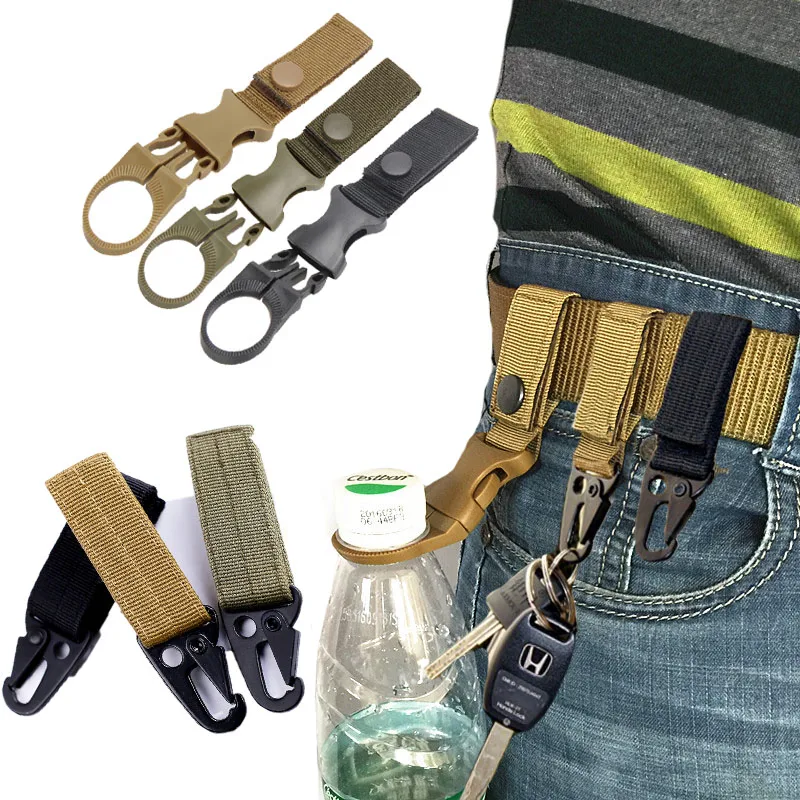 

Tactical Keychain Nylon Belt Key Hook Military Molle System Backpack Hook Outdoor Sports Hunting Hiking Accessories Outdoor Tool