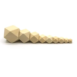 10 40mm natural octogonal contas de madeira para diy chupeta corrente bebê mordedor jóias pulseira colar artesanal diy artesanato acessórios