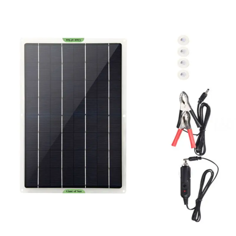 

20W Dual USB Solar-Panel Charging Portable IP65 Waterproof