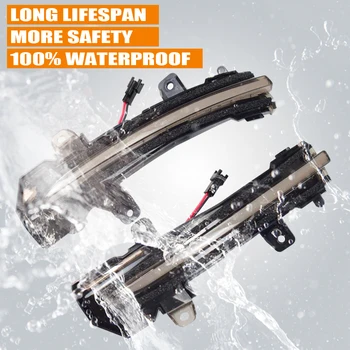 

LED Dynamic Turn Signal Flashing Blinker Side Rear Mirror Indicator Light For Nissan Kicks Note E12 2017-2019 e-Power Bluebird