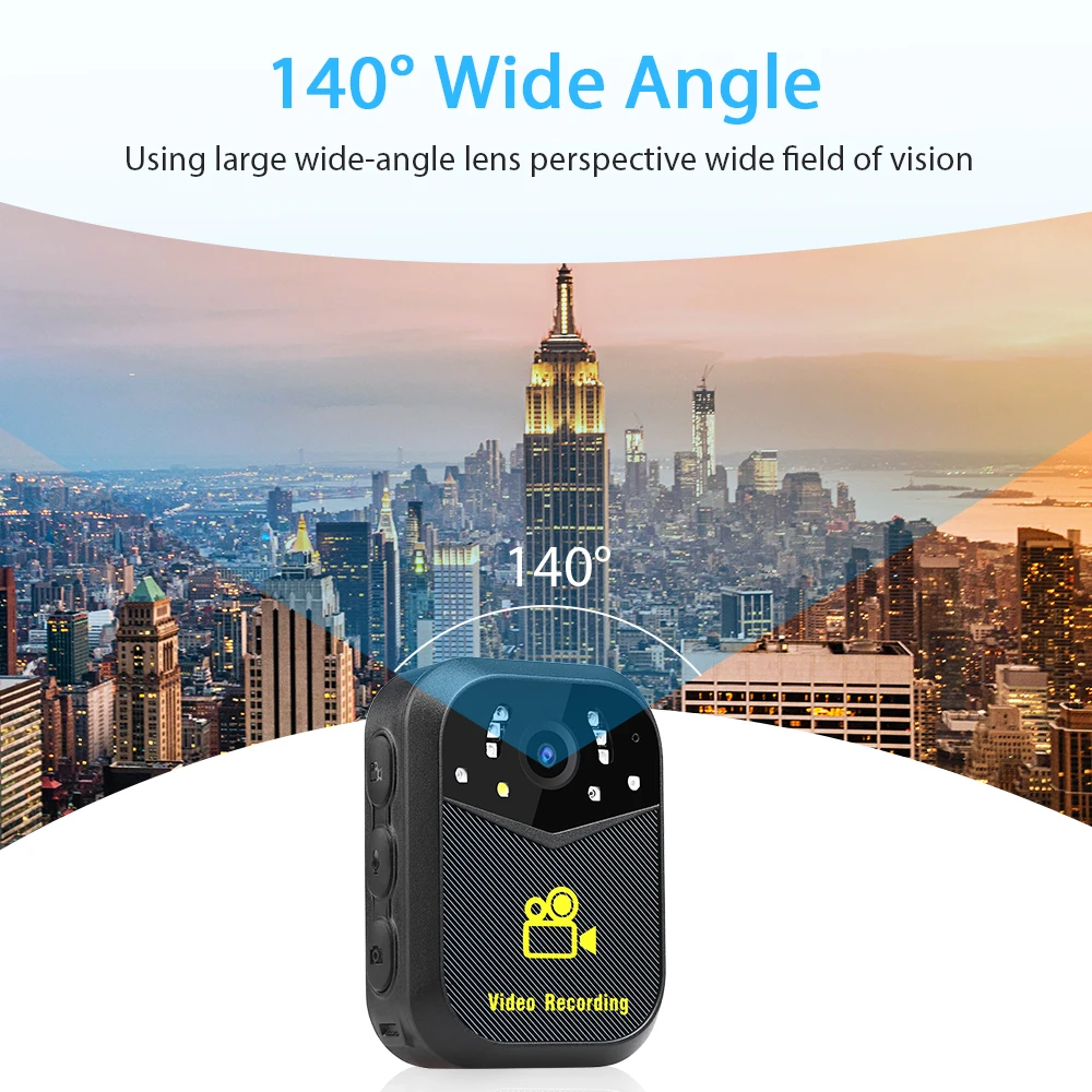  BOBLOV S11296P Body Worn Camera GPS WIFI APP Remote Control Body Mounted Night Vision Camera DVR Re