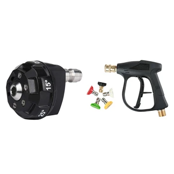 

Pressure Washer 6-In-1 Spray Nozzle Tip & M22 x 1.5 mm High Pressure Car Washer Tool Washer Tool with 5 Nozzles