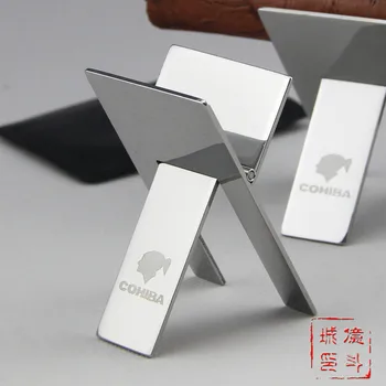 

Cigar Special Shelf Cigar Folding Shelf Cigar Bracket Silver Brushed