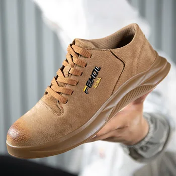 

High Quality Work Safety Boots Men Steel Toe Shoes Work Boots Work Sneakers Construction Safety Shoes Male Industrial Shoes