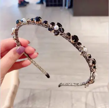 

Press hairpin hair hoop hairbands female simple fairy forest out beautiful flower thin headbands