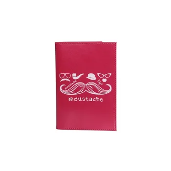 

ASKENT стильная обложка для паспорта 100% натуральная с принтом кожа O 86-1 CRN малиновый цвет