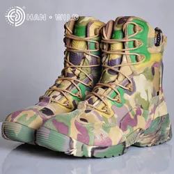 Zapatos deportivos de senderismo para hombre, botas militares tácticas para el desierto, zapatos de ejército transpirables para acampar, cazar, escalar, zapatos de trabajo de camuflaje