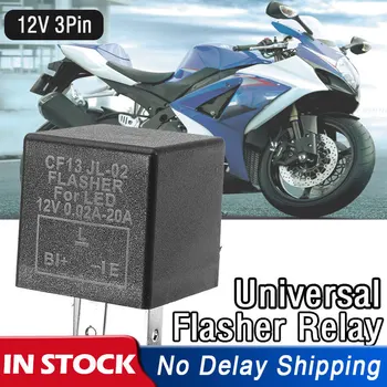 

Universial Flasher Relay Adjust 12V 3 Pin CF13 Adjustable Frequency Blink Strobe Car Motorcycle LED Turn Signal Lamp Relay