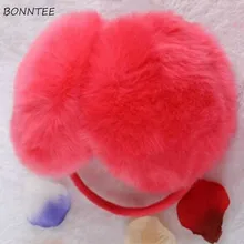 Женские наушники, высокое качество, подходят ко всему, теплые, зимние, женские, удобные, одноцветные, новые, пушистые, милые, для студентов, корейский стиль