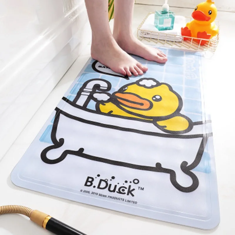 Домашние коврики для ванной комнаты TPR на присоске милые Мультяшные маленькие