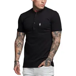Новинка 2019, брендовая Высококачественная Мужская рубашка поло, мужская рубашка с коротким рукавом, одноцветная рубашка поло, Camisa Polo Masculina