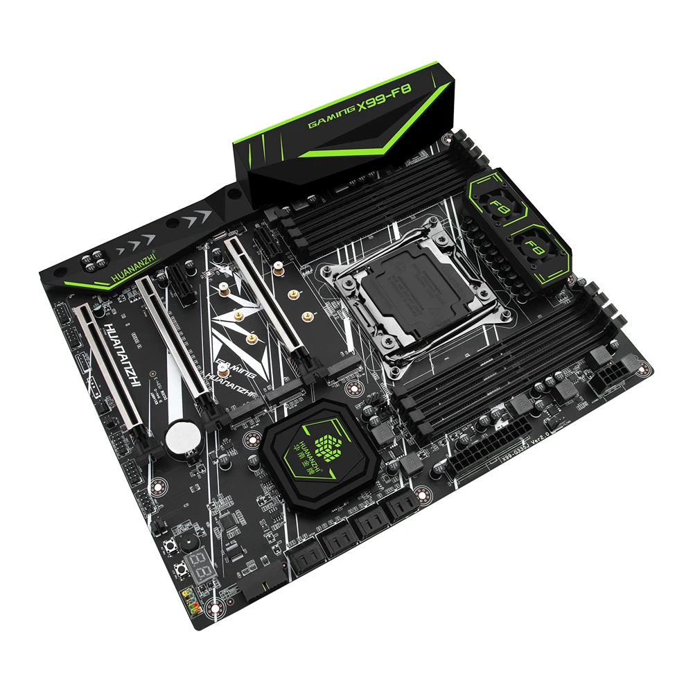 Huanan Zhi X99 F8 игровая Материнская плата Intel LGA 2011 3 все серии DDR4 RECC 128GB M.2 NVME wifi USB3.0 ATX