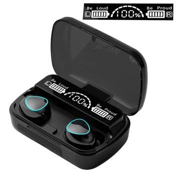 

TWS Bluetooth Wireless Headphone 9D Stereo Sports Bluetooth V5.0 Earphones LED Waterproof Earbuds Headsets gamer with Microphone