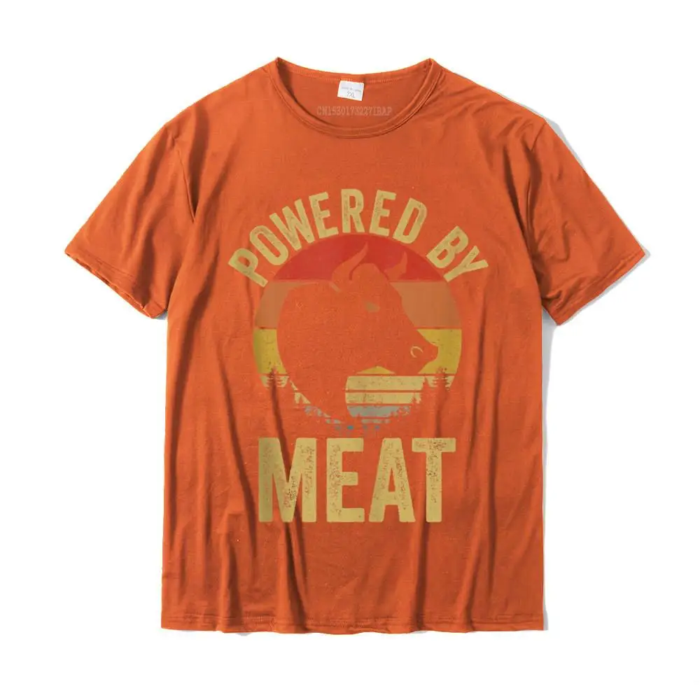 Printed Pure Cotton Men Short Sleeve Tops Shirt Customized VALENTINE DAY T Shirt Casual T Shirt 2021 New O Neck Vintage Powered By Meat Carnivore Meat Eater Tank Top__27015 orange