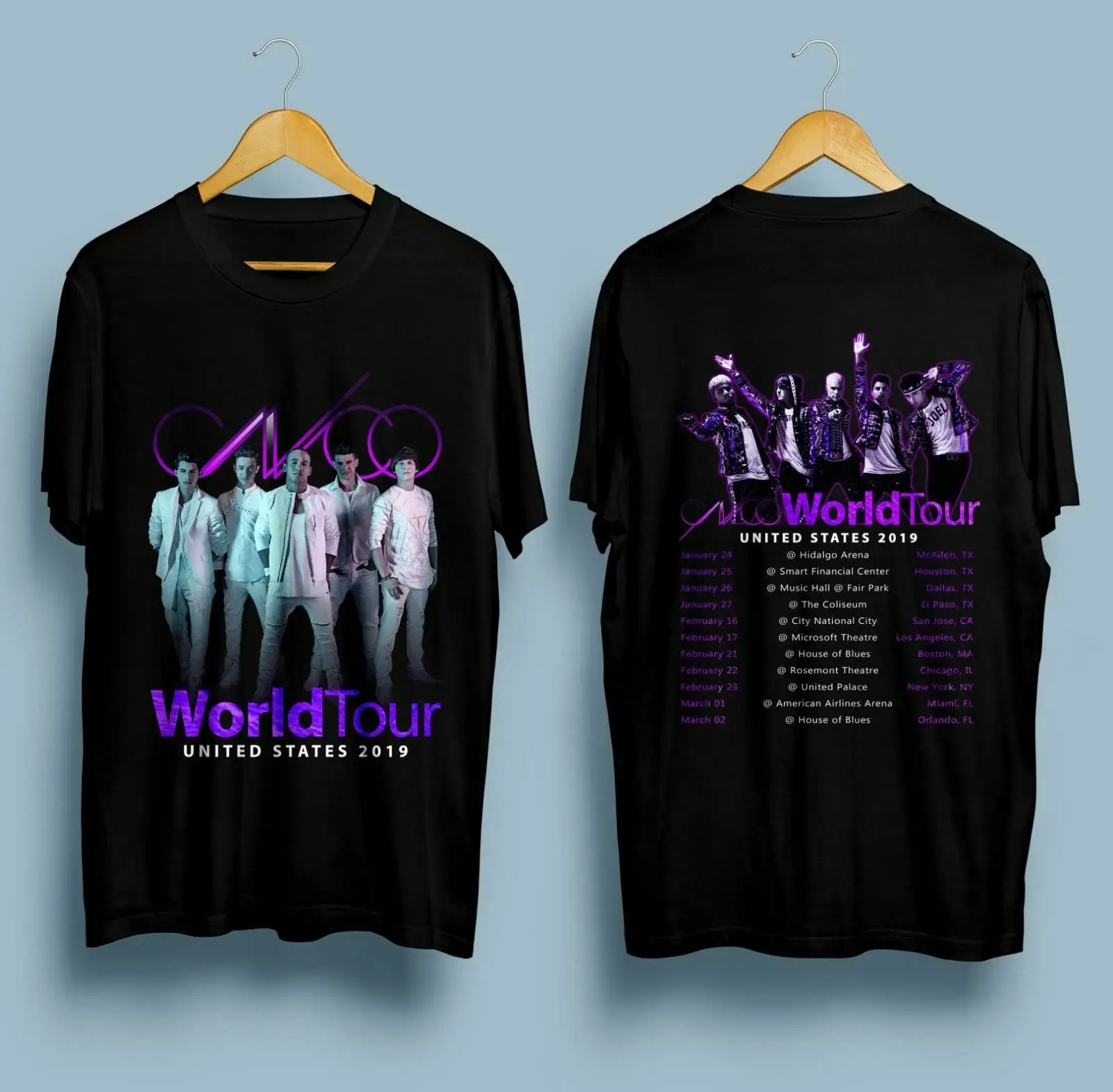 Cnco World Tour Соединенные Штаты 2019 даты футболка Размер M 3Xl | Мужская одежда