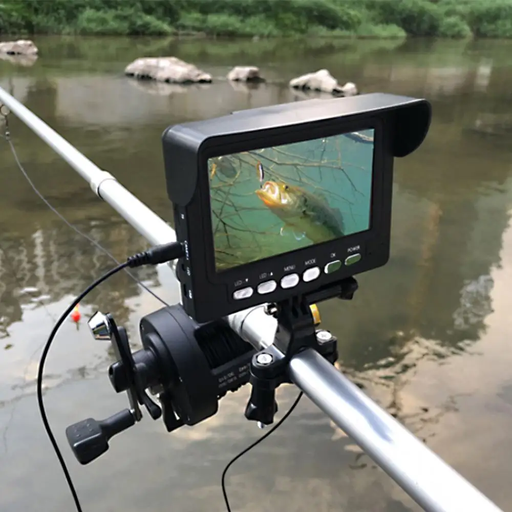4.3 Inch 1000TVL Underwater Fish Finder Fishing Camera 6pcs Infrared Lamp Lights Off Function Fishfinder IP68 Waterproof | Спорт и