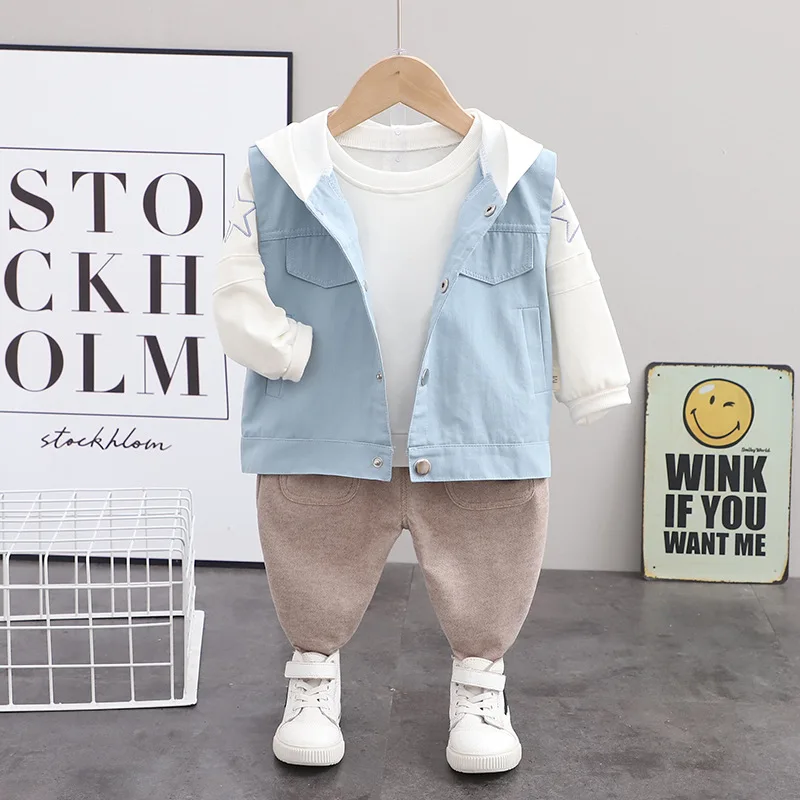 2021 Fashion Autumn Baby Boy Clothes Set Boys Sport Suit Children Sets