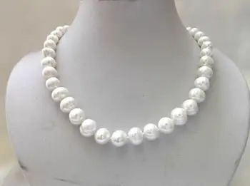 

real nature white freeform baroque nugget freshwater pearl bib necklace 9-10mm