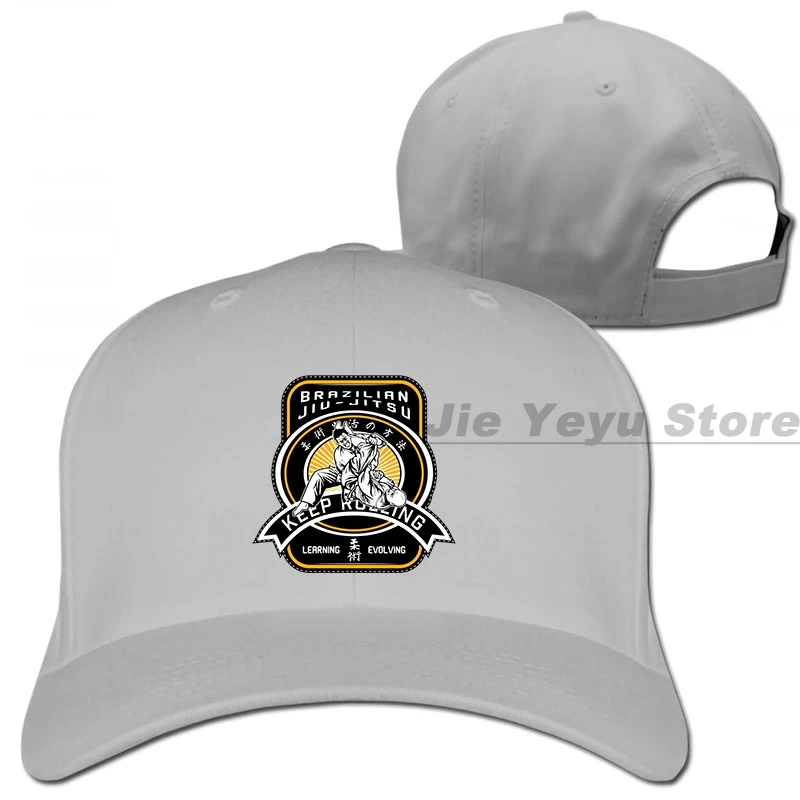 BJJ Brazilian Jiu Jitsu Baseball cap men women Trucker Hats fashion adjustable cap - Цвет: 1-Gray