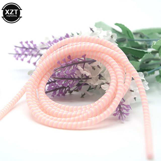 Color phone Wire Cord Rope Protecto Anti-break spring protection rope for USB Charging Cable earphone Data Bobbin Winder