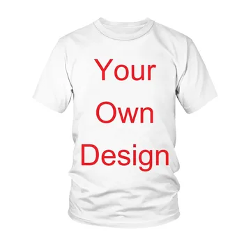 

3D Print T-shirt Your Own Design For Men and Women Fashion O-Neck Custom Design For Children