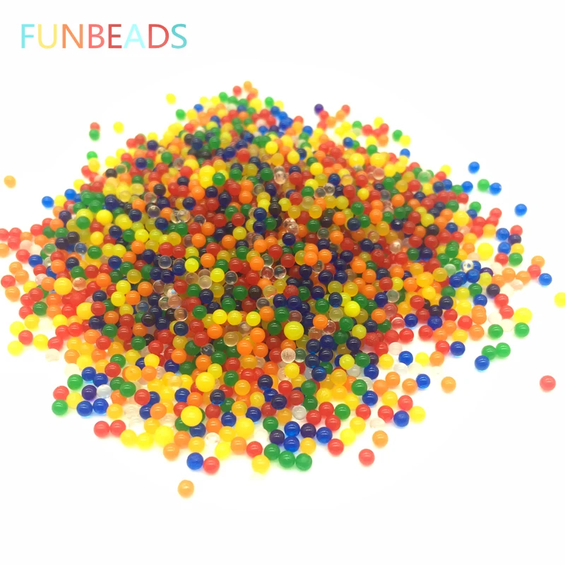 30g/lot Mix Colors 2-2.5mm Pearl Shape Crystal Soil Mud Kids Toy Water Balls Beads Set Home Decor | Дом и сад