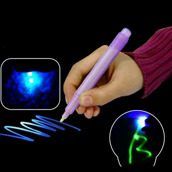 

4 Pcs Invisible Magic Marker Pen Can Display The Writing Content With Ultraviolet Light, Protect The Secret маркеры фломастеры