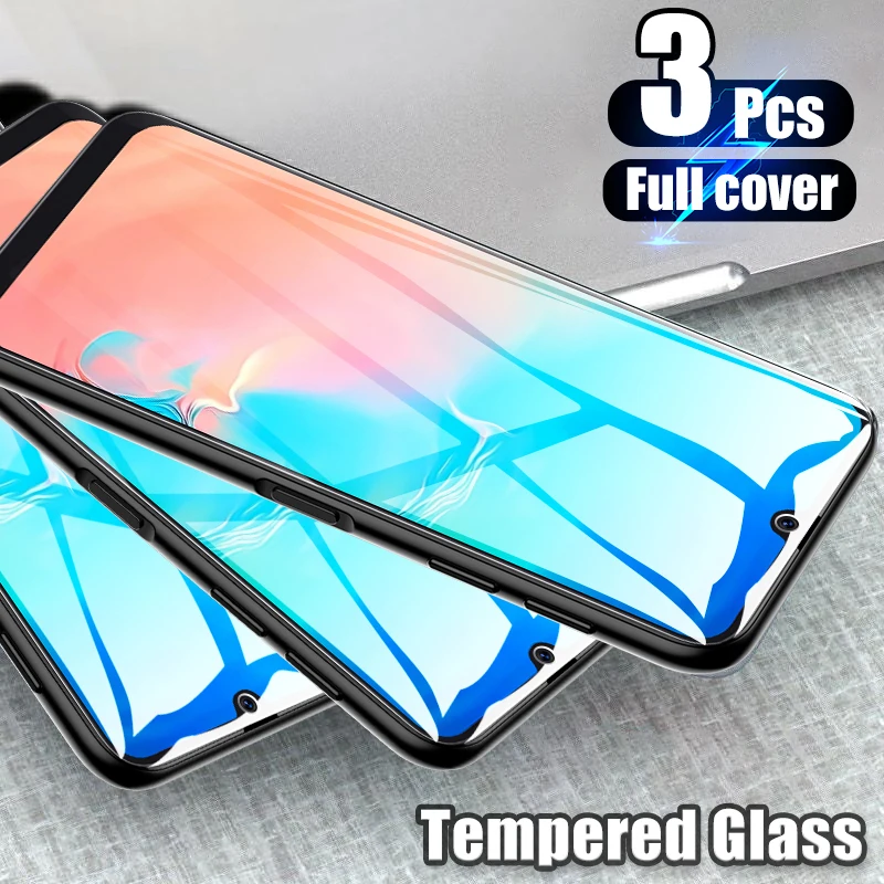 

3PCS Glass for Samsung A50 A70 A40 A20 20S A10 10S A30 A60 Full Cover Tempered Glass for Samsung A50S M40 M30 M20 A30S 40S A90