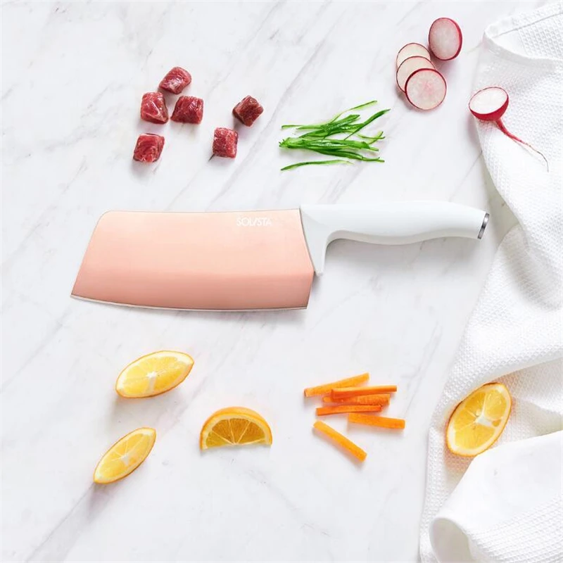 Xiaomi Mijia Solista кухонный набор 4 шт нож кухонный/шеф-повара/Фруктовый нож с ножом подставка износостойкие ножи поварской набор для семьи
