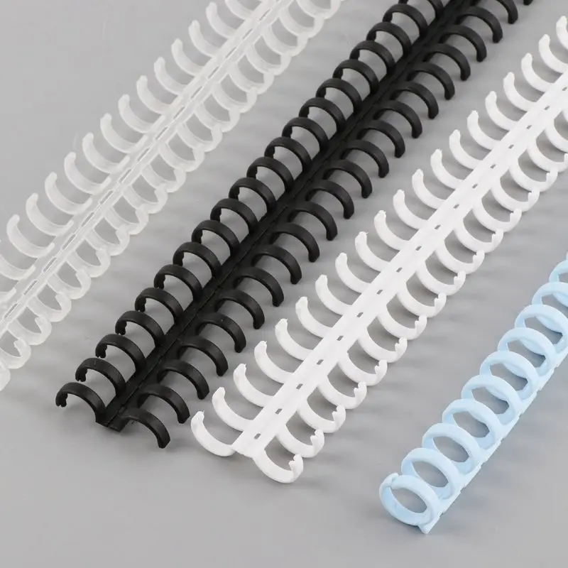 30 Holes Circles Ring Loose-leaf Paper Book Scrapbook Album Binding Plastic Binder Spiral A4 Notebook Supplies#723